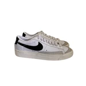 Nike-Blazer-Low Platform-Sneakers-White-Women-Girls-US 5